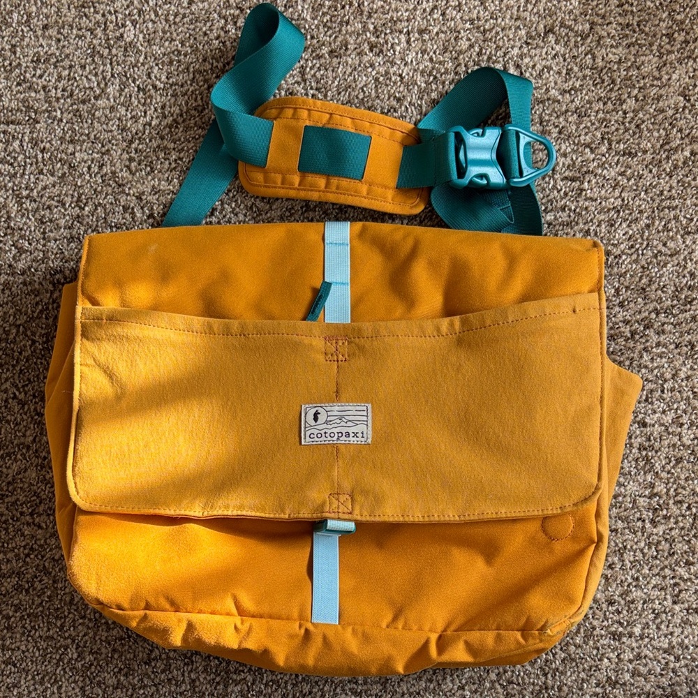 Cotopaxi Mustard and Turquoise Shoulder Bag